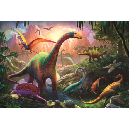 TREFL Puzzle Svět dinosaurů 100 dílků 113441