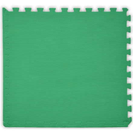 BABY Pěnový koberec tl. 2 cm - tmavě zelený 1 díl s okraji 114843