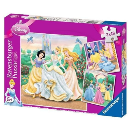 RAVENSBURGER Puzzle Disney princezny: Sny 3x49 dílků 115460