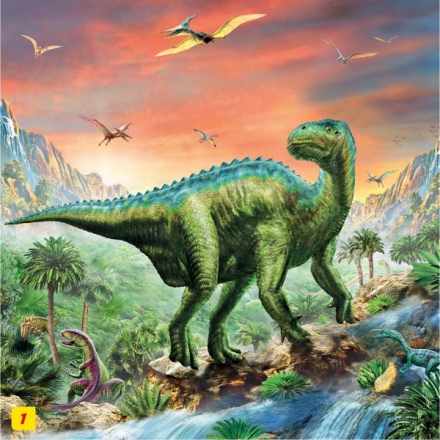 Puzzle s figurkou dinosaura: Iguanodon 60 dílků 115843