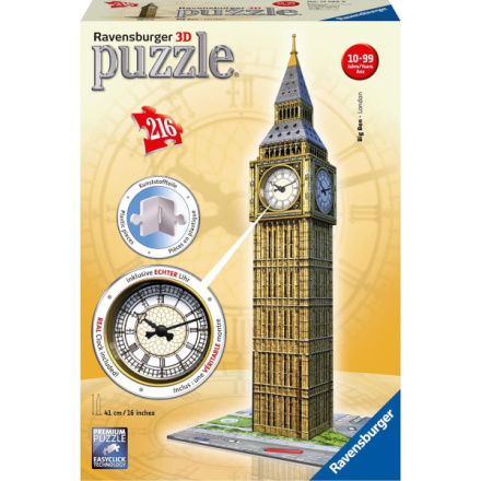 RAVENSBURGER 3D puzzle Big Ben s hodinami 229 dílků 116117