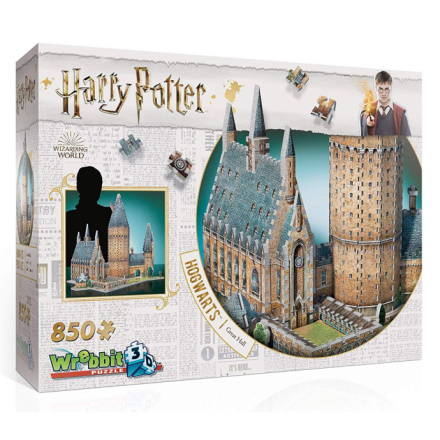 WREBBIT 3D puzzle Harry Potter: Bradavice, Velká síň 850 dílků 116135