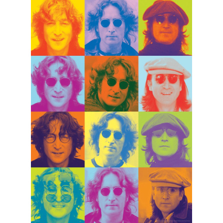 EUROGRAPHICS Puzzle Barevné portréty Johna Lennona 1000 dílků 117395