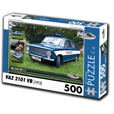 RETRO-AUTA Puzzle č. 4 VAZ 2101 VB (1973) 500 dílků 117427