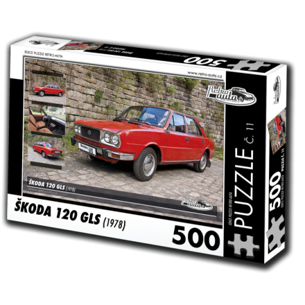 RETRO-AUTA Puzzle č. 11 Škoda 120 GLS (1978) 500 dílků 117433