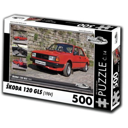 RETRO-AUTA Puzzle č. 14 Škoda 120 GLS (1984) 500 dílků 117436