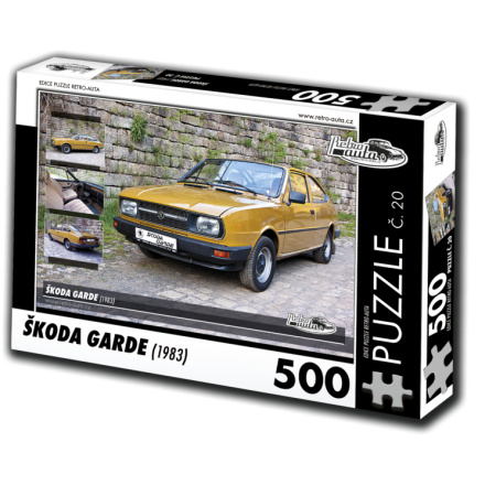RETRO-AUTA Puzzle č. 20 Škoda Garde (1983) 500 dílků 117442