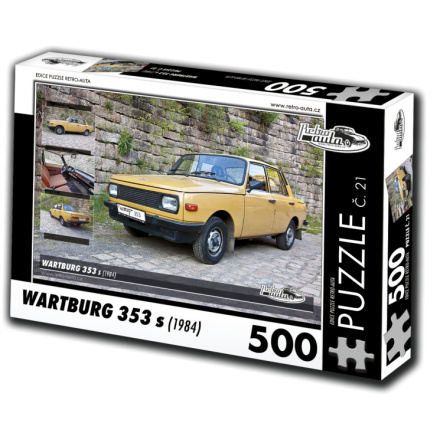 RETRO-AUTA Puzzle č. 21 Wartburg 353 s (1984) 500 dílků 117443