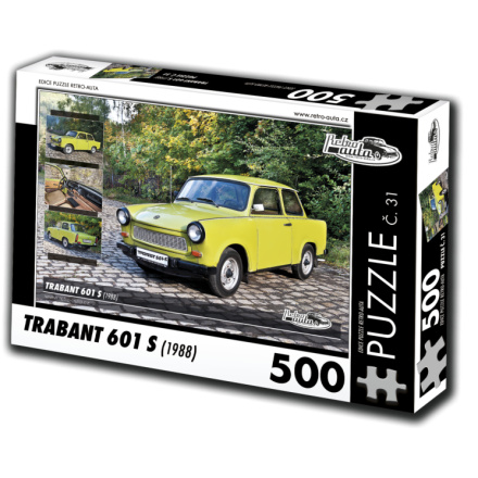 RETRO-AUTA Puzzle č. 31 Trabant 601 S (1988) 500 dílků 118110