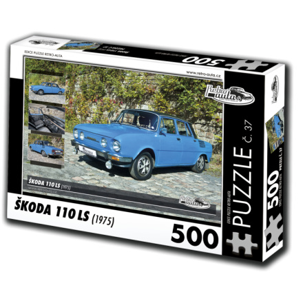 RETRO-AUTA Puzzle č. 37 Škoda 110 LS (1975) 500 dílků 118116