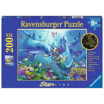 RAVENSBURGER Svítící puzzle Podvodní ráj XXL 200 dílků 118289