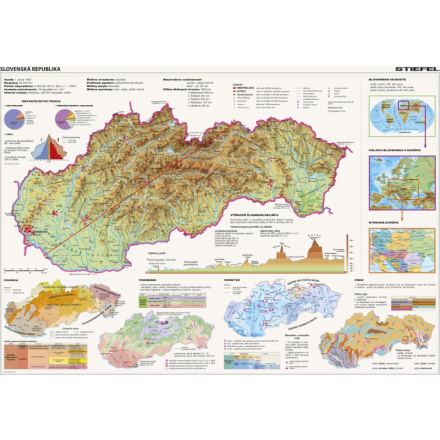 DINO Puzzle Mapa Slovenské republiky 2000 dílků 118356