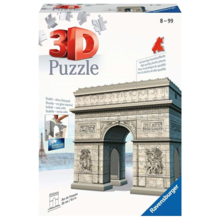 RAVENSBURGER 3D puzzle Vítězný oblouk, Francie 216 dílků 119071