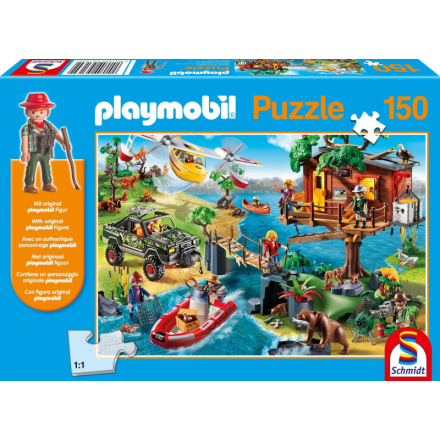 SCHMIDT Puzzle Playmobil Domek na stromě 150 dílků + figurka Playmobil 119827