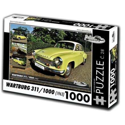 RETRO-AUTA Puzzle č. 28 Wartburg 311,1000 (1963) 1000 dílků 120399