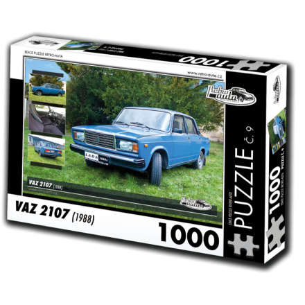 RETRO-AUTA Puzzle č. 9 Vaz 2107 (1988) 1000 dílků 120409