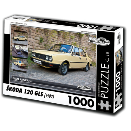 RETRO-AUTA Puzzle č. 18 Škoda 120 GLS (1982) 1000 dílků 120428