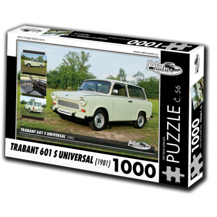 RETRO-AUTA Puzzle č. 56 Trabant 601 S Universal (1981) 1000 dílků 120463