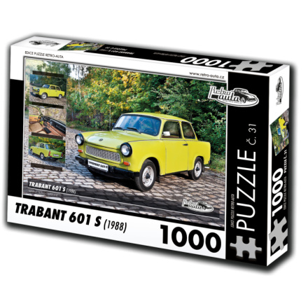 RETRO-AUTA Puzzle č. 31 Trabant 601 S (1988) 1000 dílků 120494