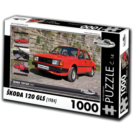 RETRO-AUTA Puzzle č. 14 Škoda 120 GLS (1984) 1000 dílků 120500