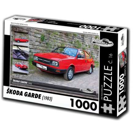 RETRO-AUTA Puzzle č. 16 Škoda Garde (1983) 1000 dílků 120501