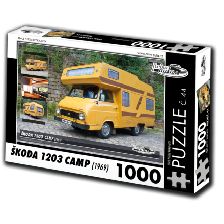 RETRO-AUTA Puzzle č. 44 Škoda 1203 Camp (1969) 1000 dílků 120789