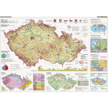 DINO Puzzle Mapa České republiky 2000 dílků 122050