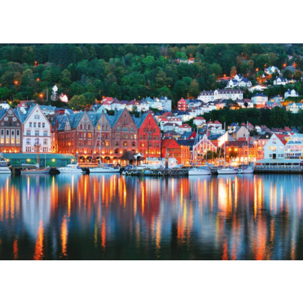 RAVENSBURGER Puzzle Bergen, Norsko 1000 dílků 122105