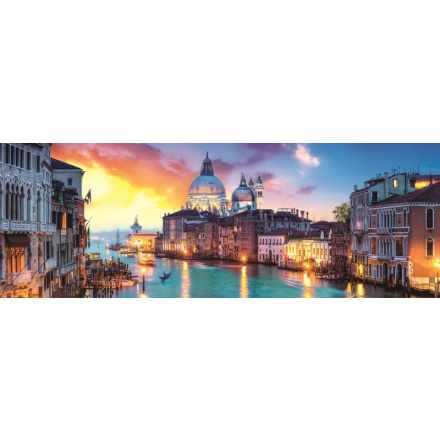 TREFL Panoramatické puzzle Kanál Grande, Benátky 1000 dílků 122144