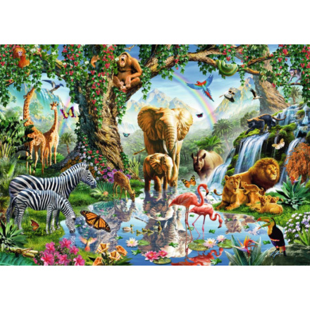 RAVENSBURGER Puzzle Dobrodružství v džungli 1000 dílků 122363