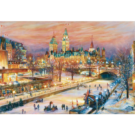 RAVENSBURGER Puzzle Zimní festival v Ottawě 1000 dílků 122455
