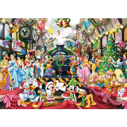 RAVENSBURGER Puzzle Disney vánoční vlak 1000 dílků 122499