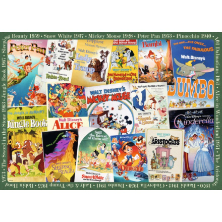 RAVENSBURGER Puzzle Filmové plakáty Disney 1000 dílků 122516