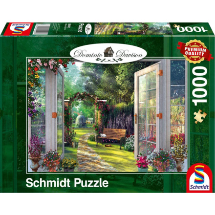 SCHMIDT Puzzle Pohled do kouzelné zahrady 1000 dílků 122618