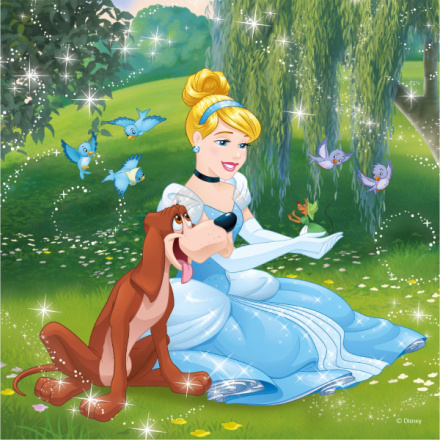 DINO Puzzle Disney princezny 3x55 dílků 122742