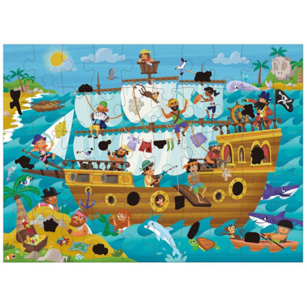 GALT Magické puzzle Pirátská loď 50 dílků 122933