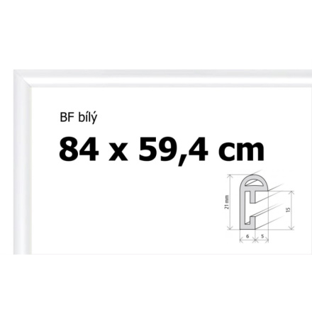 BFHM Plastový rám na puzzle 84x59,4cm - bílý 123058