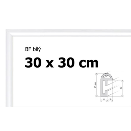 BFHM Plastový rám 30x30cm - bílý 123086