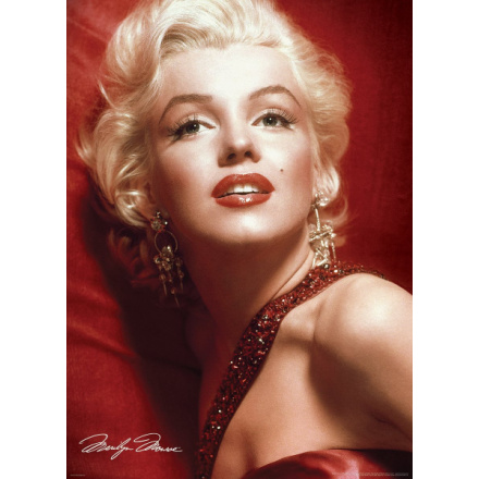 EUROGRAPHICS Puzzle Marilyn Monroe: Červený portrét 1000 dílků 123526
