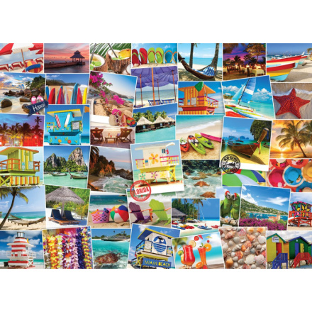 EUROGRAPHICS Puzzle Světoběžník - pláže 1000 dílků 123668