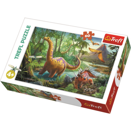 TREFL Puzzle Dinosauři na cestách 60 dílků 123774