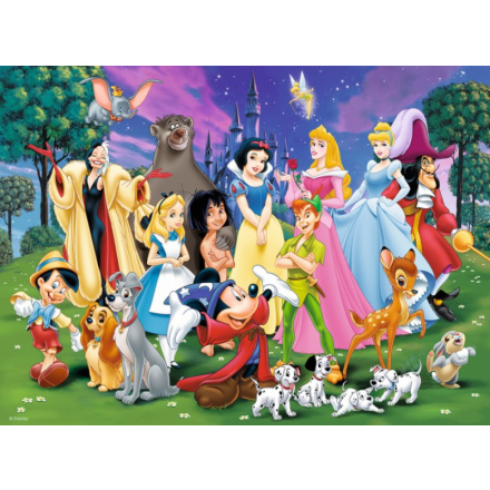 RAVENSBURGER Puzzle Pohádkové Disney postavy XXL 200 dílků 123805