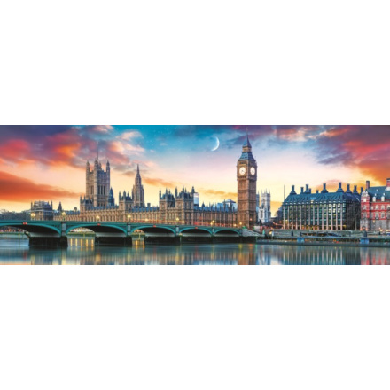 TREFL Panoramatické puzzle Big Ben a Westminsterský palác, Londýn 500 dílků 123997