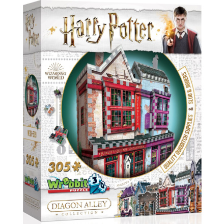 WREBBIT 3D puzzle Harry Potter: Prvotřídní potřeby pro famfrpál a Slug & Jiggers Apothecary 305 dílků 124327
