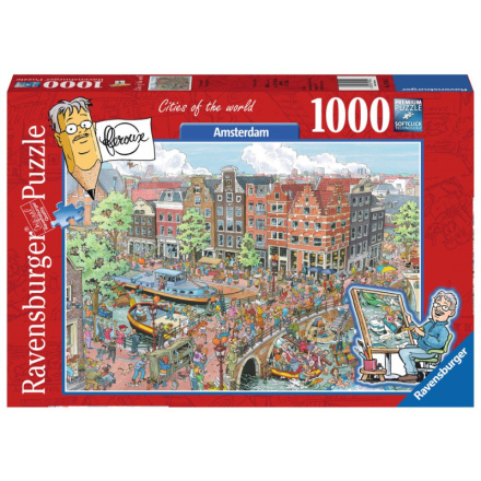 RAVENSBURGER Puzzle Města světa: Amsterdam 1000 dílků 124768