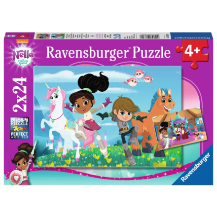 RAVENSBURGER Puzzle Nella princezna rytířů 2x24 dílků 125379