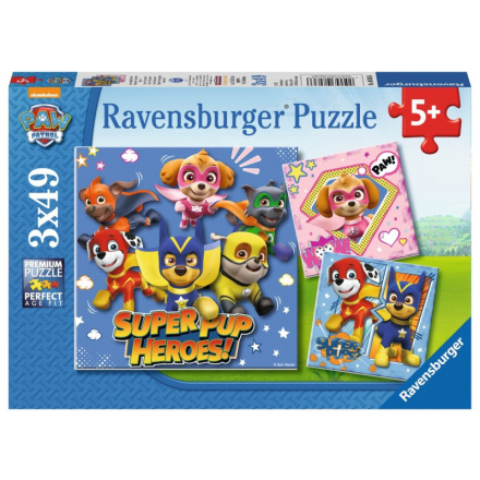 RAVENSBURGER Puzzle Tlapková patrola 3x49 dílků 125386