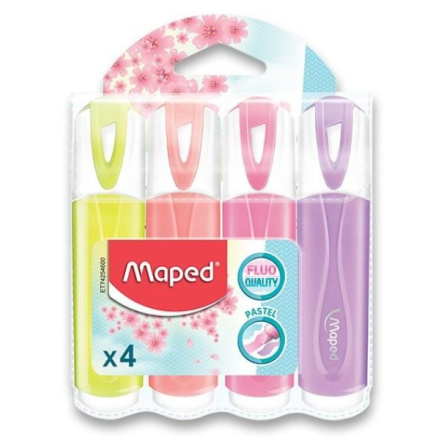 MAPED Zvýrazňovače Fluo Peps Pastel 4ks 126557