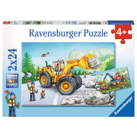 RAVENSBURGER Puzzle Těžká technika v akci 2x24 dílků 127169