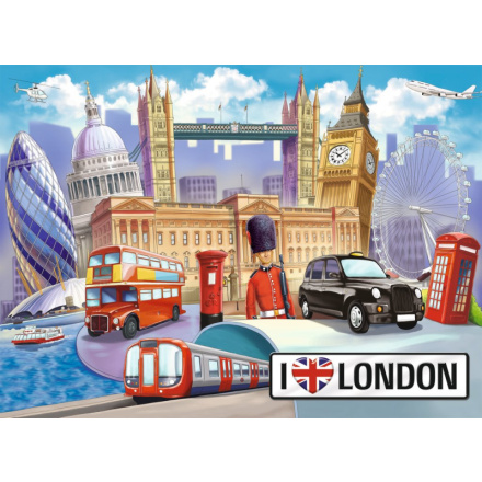 RAVENSBURGER Puzzle Londýn, Velká Británie XXL 100 dílků 127179
